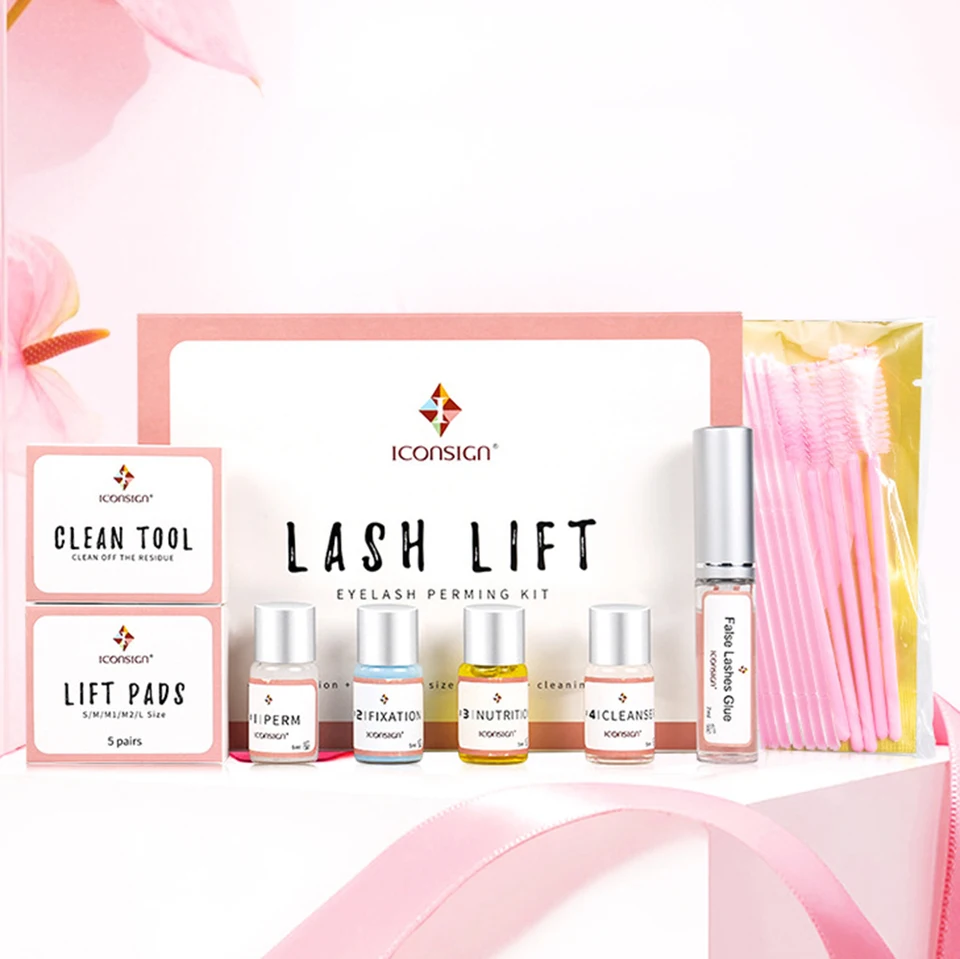 Lash Lift Kit Dropshipping Iconsign Lashing Lifting Kit zdvíhacie mihalnice Sérum Enhancer Enhancer Ryehaš perm perm make -up náradie Lash Lift Lift