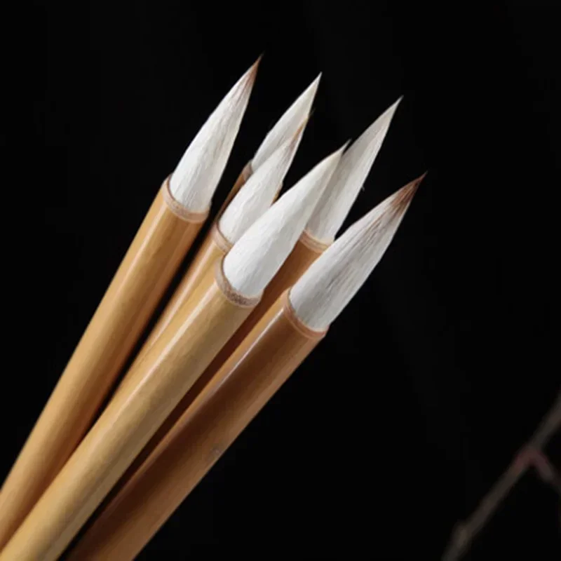 Lasky na vlasy vlnené vlasy Čínske kaligrafické kefy kefka SLENDER Zlatá krajina Čínska maľba kefka Script Prax Brush Brush
