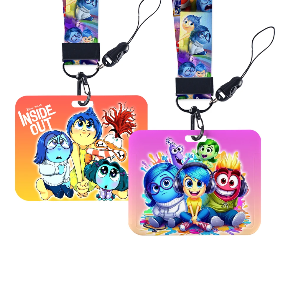 Last Inside Out 2 Disney Movie Cartoon Subway ID Card Ochranné rukávové sklíčko Case Card Storage Puzder Keychain Prívesok