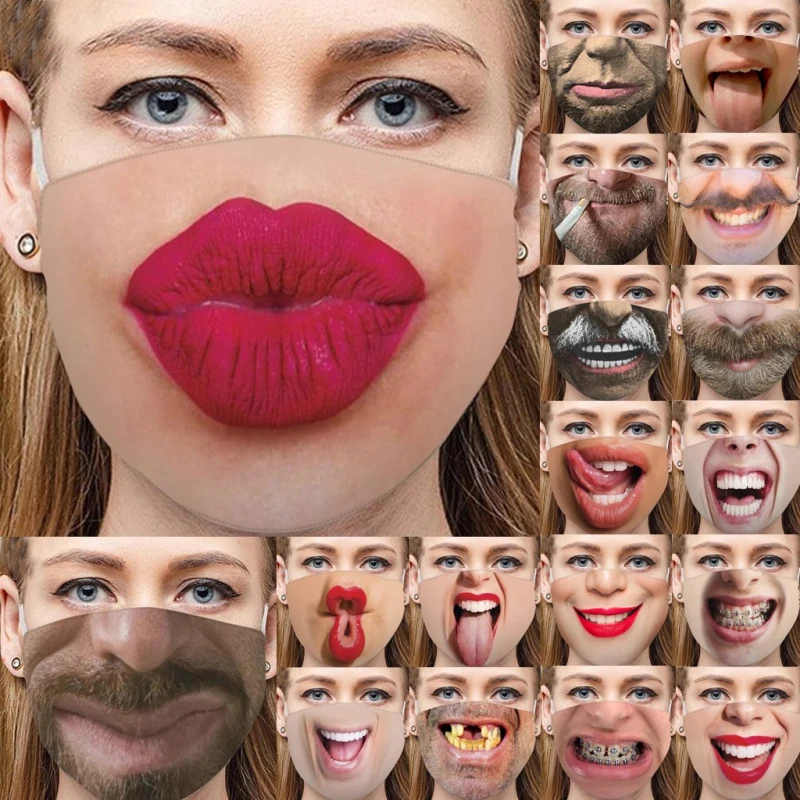 Latex Half Face Masks Dospelý klaun Mask Hrozné masky Humorné vtipné elastickú skupinu tvár
