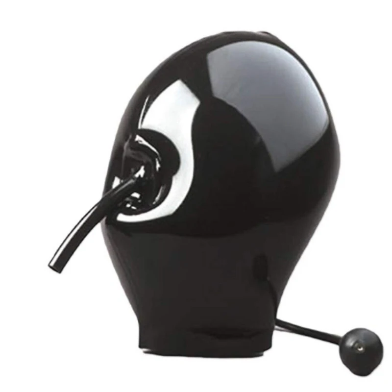 Latexová gumová mačka nafukovacia maska ​​kapucňa s trubicou Halloween Mask Mastas Masquerade Masquerade