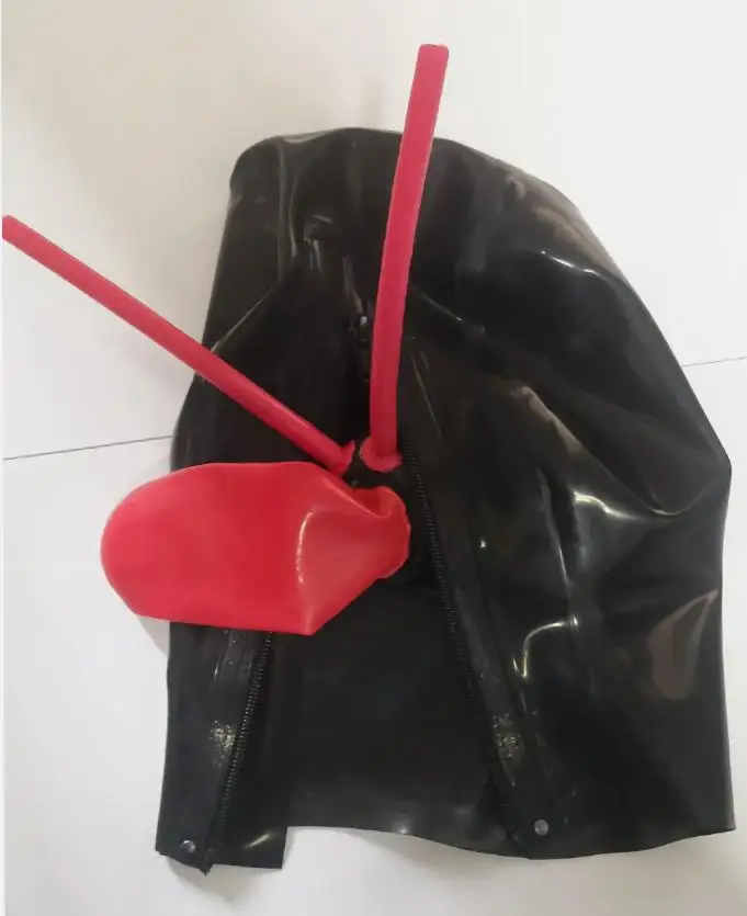 Latexová maska ​​15 cm dlhý nosový rúrkový plášť 0,4 mm