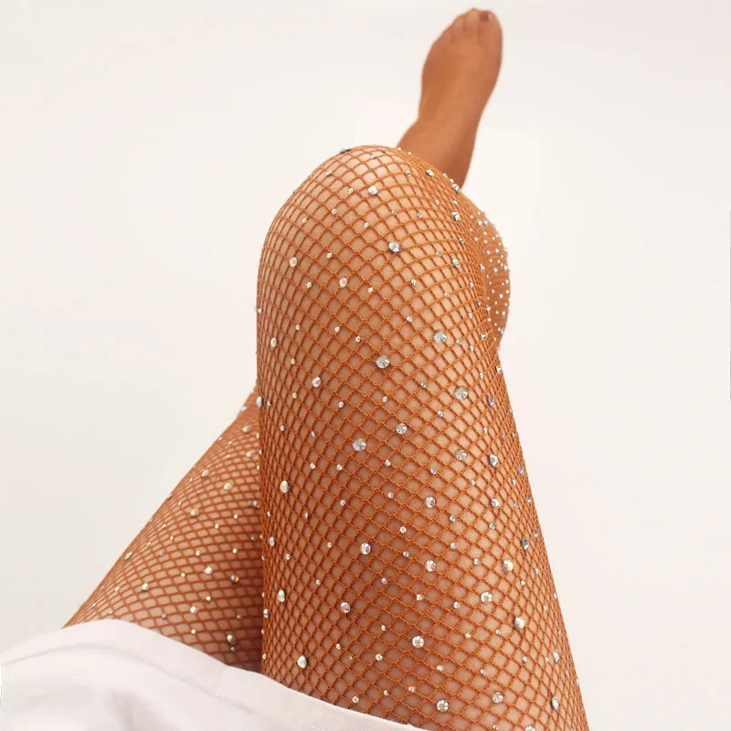 Latinské zvyky kamienky latinské pančucháče Ženy Profesionálne pančucháče Fishnet Ballroom a latinský tanec Hard priadza elastická priadza