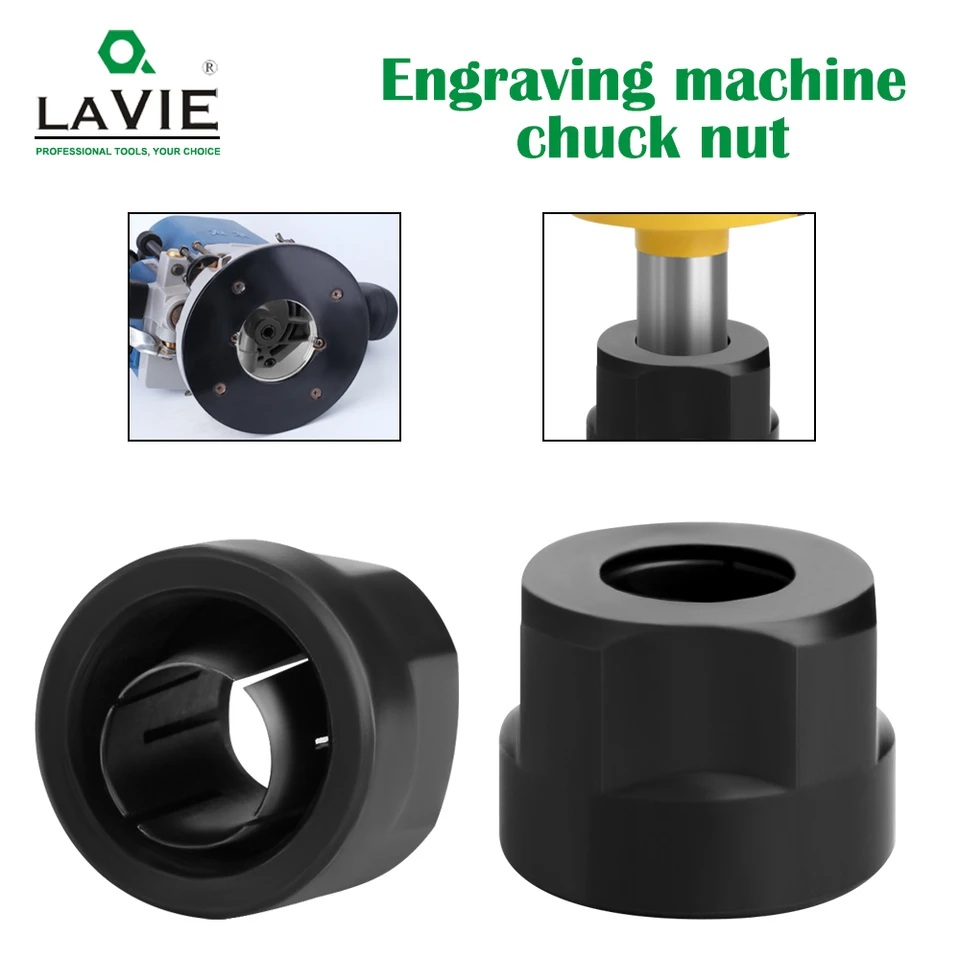 Lavie 1 ks 12 mm alebo 12,7 mm gravírovací stroj Chuck Nut Electric Router Fleging Cutter Príslušenstvo Konverzná rukoväť CLMM2013