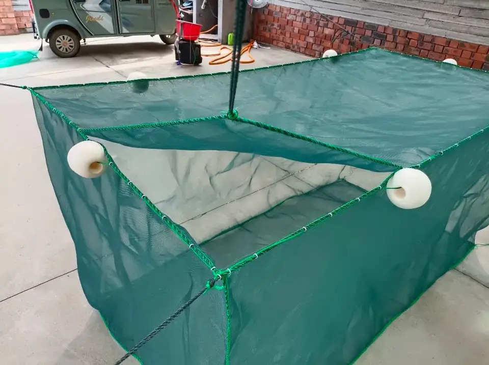 Lawaia Fish Net Cage Klietka Klietka na chov rýb s klietkou Cover Rakyfish Network siete Čistá rybník Fish Farming Akvakultúra malá sieť