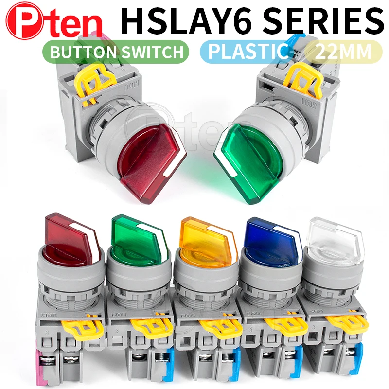 Lay6 LED prepínač Self Reset Gomb Head