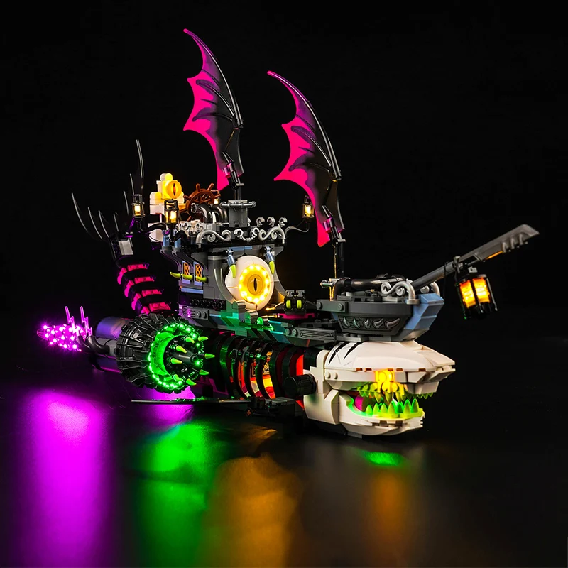 LAZISHI LED LIGHT 71469 Set pre stavebné bloky lodí Nightmare Shark (iba osvetľovacie príslušenstvo)