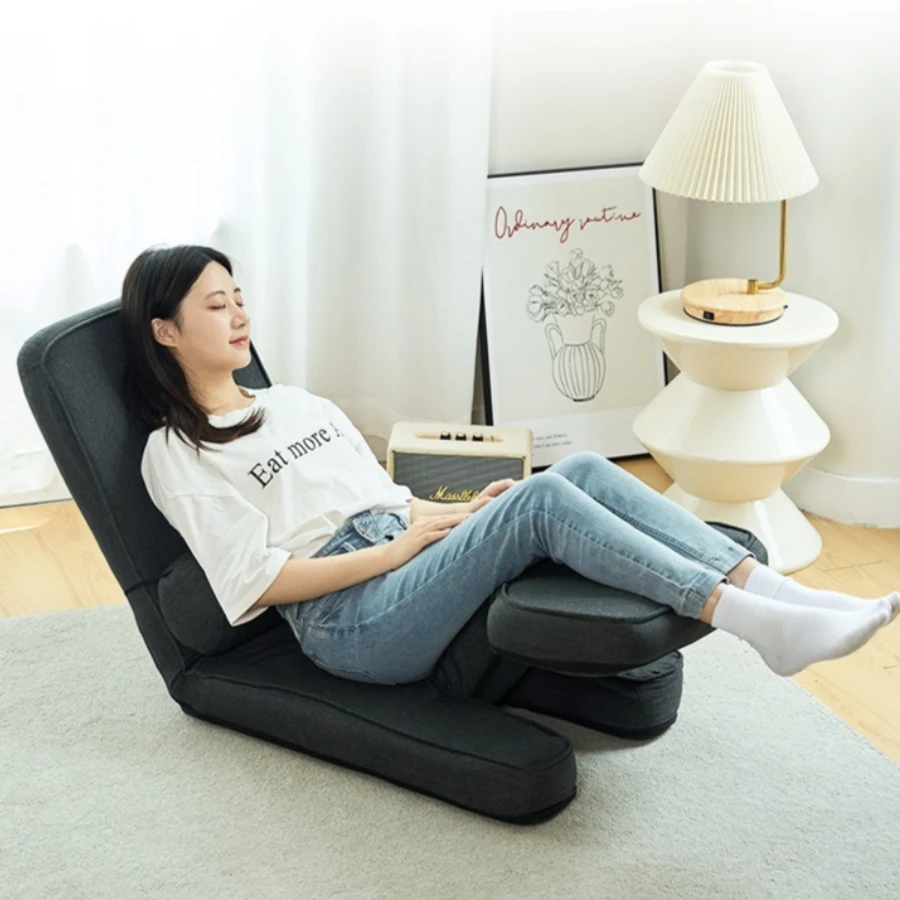Lazy Tatami sa môže ľahnúť, multifunkčná malá pohovka, ergonomická skladacia stolička na voľný čas.
