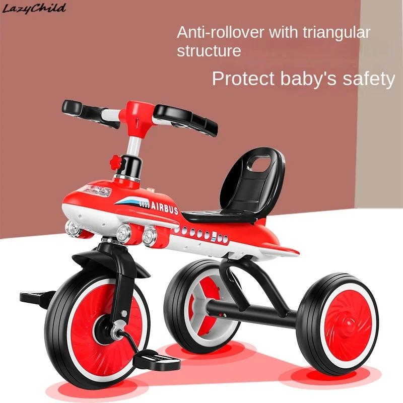 LAZYCHALD DETSKÝ BODIČKA BIKE BIKE Tricy 2-6-ročný kočík s vedierkami strmene proti špičke Detské pedálové bicykle Správy