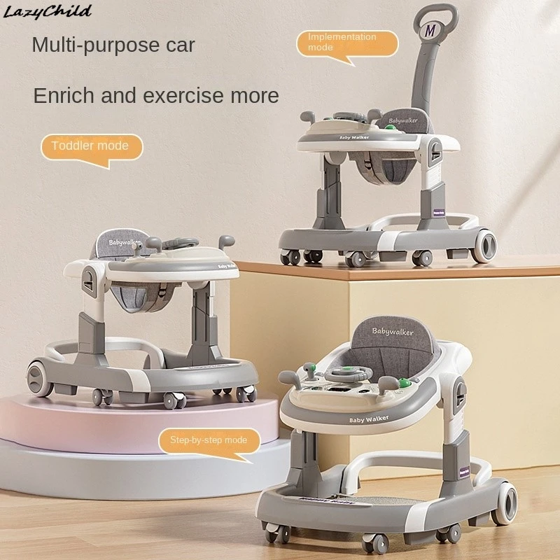Lazychild Baby Walker Anti-O-Leg Multifunkcia anti-tip Walker Naučí
