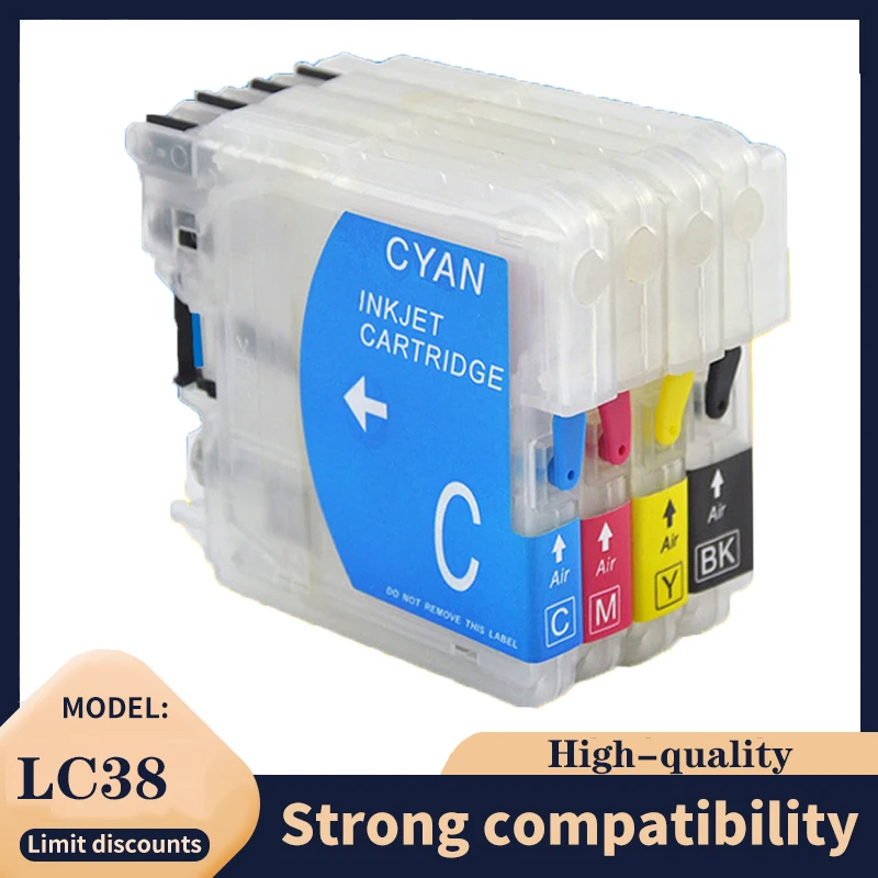 LC38 LC39 LC61 LC65 LC980 LC985 LC990 LC1100 Repilmable Ink Cabtridge pre Brother DCP-J125 185C 195C J315W DCP-J140W/145C/165C