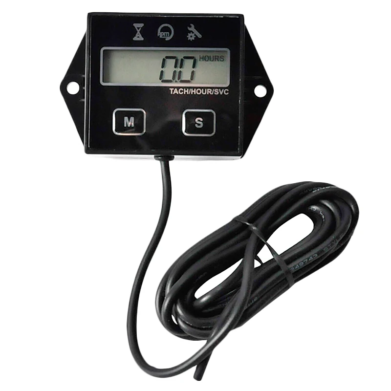 LCD digitálny displej motora motora Tach Hour meter pre motocykel Tachometer meradla námorná reťazová psa Pit Pit Bike Engine Inductive