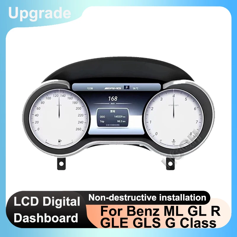 LCD digitálny klaster pre Benz ML GL R GLE GLS G CLASS G500 63 35 AMG RÁDIO RADIO DASKARDY CRYSTAL PANEL Virtuálny kokpit CAKPIT