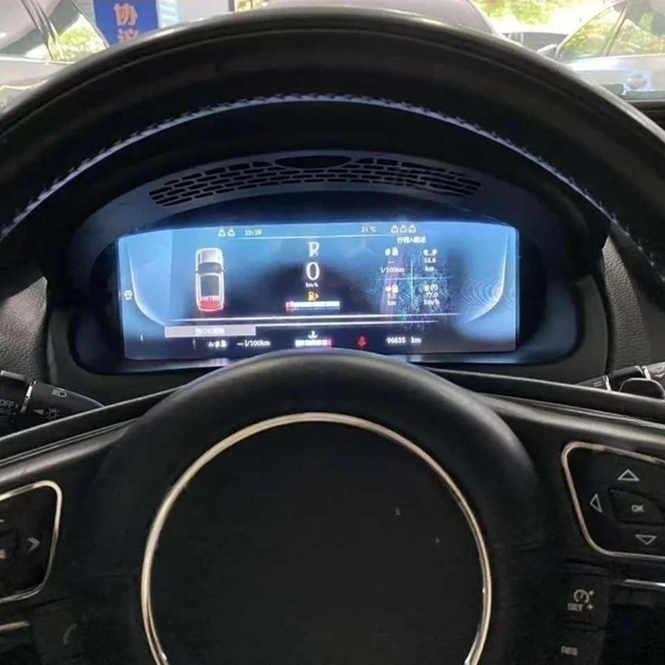 LCD digitálny klaster pre Jaguar F-Pace XJ 2016-2019 Dashboard Virtual Cockpit Instrument Automatické stereofónne merač rýchlosti zobrazovacia obrazovka