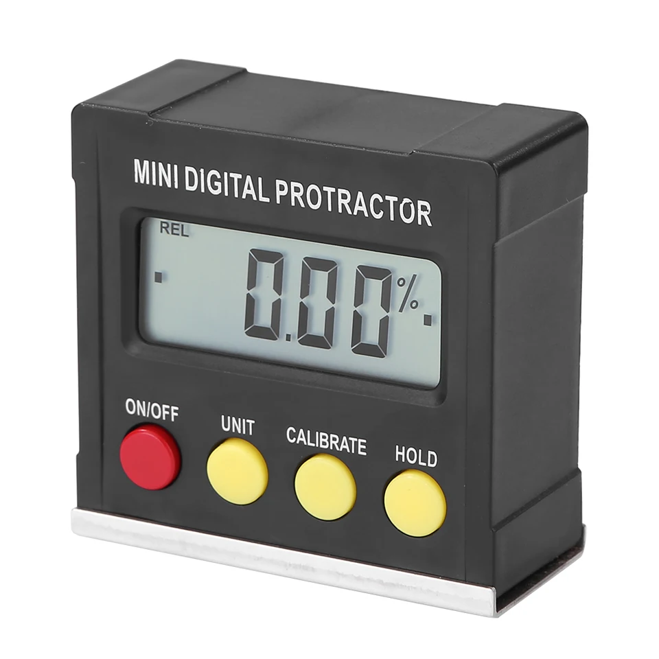 LCD digitálny protraktor inklinometer Magnetic Electronic Level Box Meering Tool Prenosný dizajn a jednoduchá prevádzka