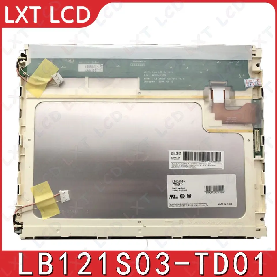 LCD displej obrazovky pre LG Display LB121S03-TD01 LB121S03 (TD) (01) Pôvodný priemyselný panel s priemyselnou obrazovkou 12,1 palca 800 × 600