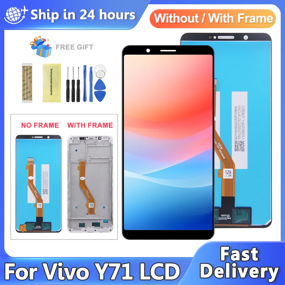 LCD displej pre Vivo Y71 Y71i Y71A 1724 1801i 1801 LCD displej dotykovej obrazovky Digitalizátor pre Y71 Y71i Y71A Dis)