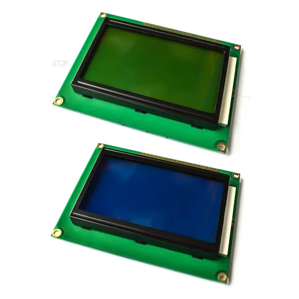 LCD doska žltá zelená modrá obrazovka 12864 128x64 5V Displej ST7920 Modul pre Arduino 100% nový originálny