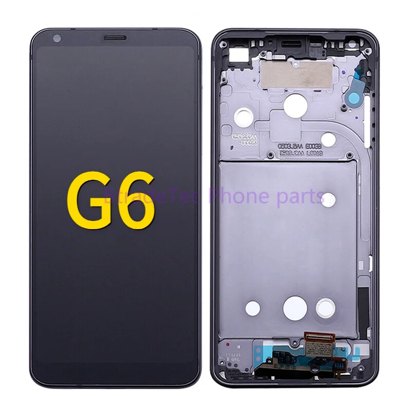 LCD dotyková obrazovka Digitalizátor s zostavou rámu pre displej LG G6 H870 H873 VS998