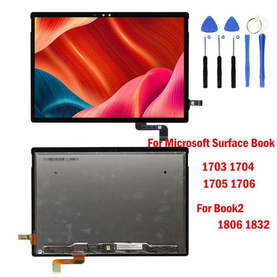 LCD pre Microsoft Surface Book1 Kniha 1 1703 1704 1705 1706 Book2 1806 1832 LCD DISPLEY DISPITION DIGITÁRU