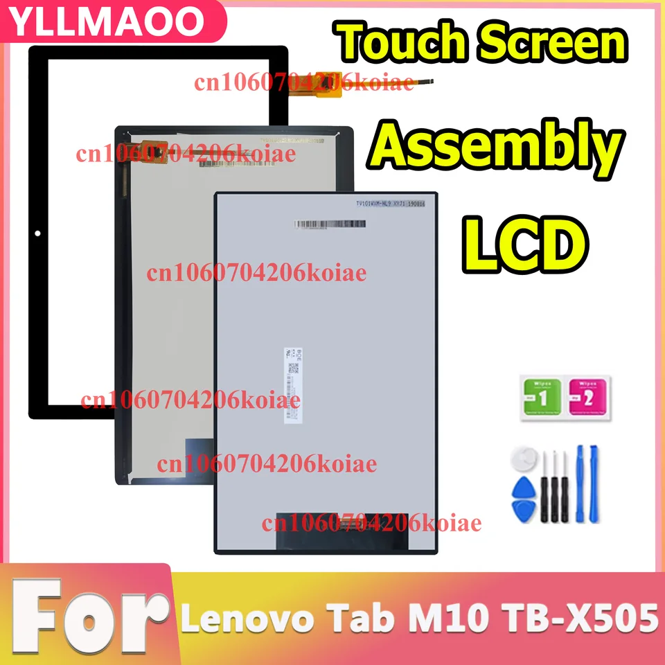 LCD s dotykovým displejom Display Digitalizátor Výmena 100%testu pre tab Tab M10 TB-X505 X505 TB-X505F TB-X505L TB-X505X