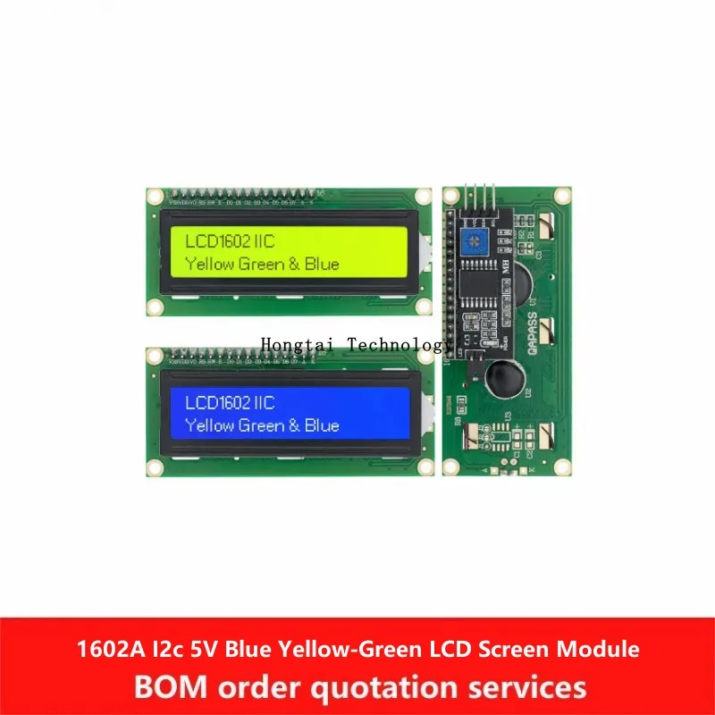 LCD1602 LCD 5V Modul Modrá žltá obrazovka Zelená obrazovka 16x2 Znaky LCD Zobrazenie PCF8574 IIC I2C rozhranie 5V pre Arduino