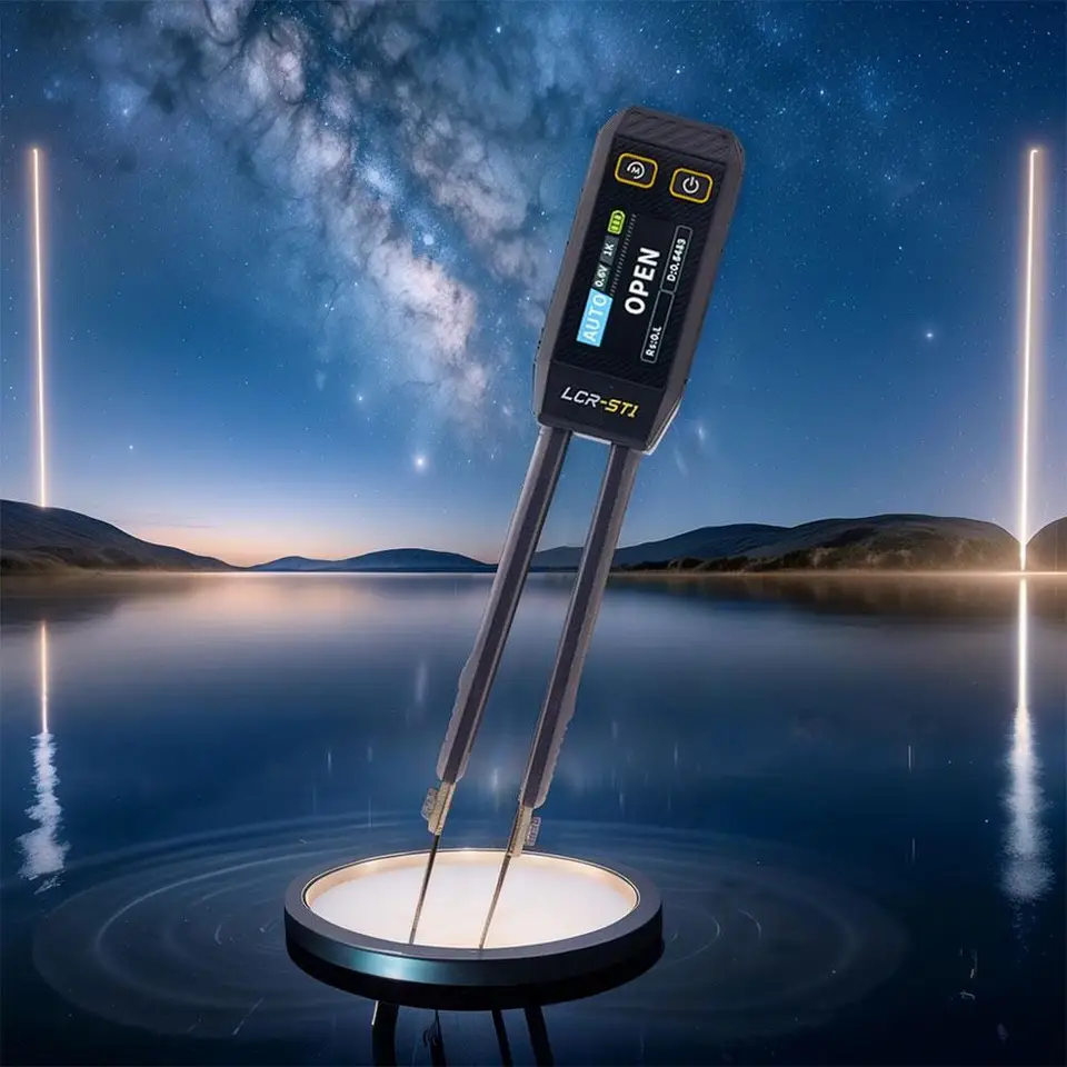LCR-ST1 MINI SMART TWEEZER LCR SMD Tester Odpor indukčnosť merania Diódové kapacitné nástroje Test kontinuity K8C3