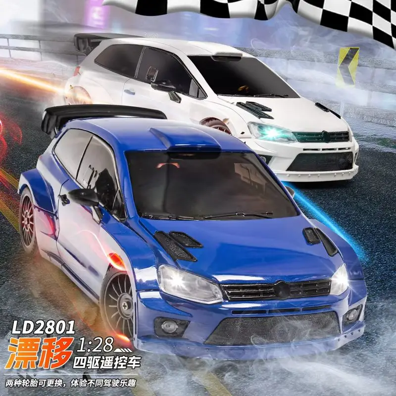 LD2801 RC Drift CAR 1:28 Race Cars 2,4G Rádio Control 4WD vysokorýchlostné motorové vozidlá hračky pre vianočné darčeky