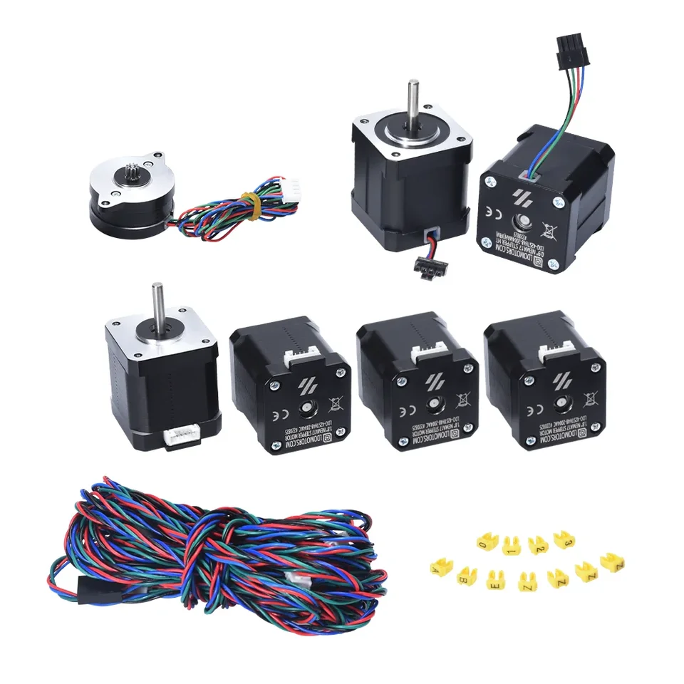 LDO Voron v2.4 Motorové súpravy NEMA17 Krokový motor 180 ° C LDO-42STH48-2004AC 3D TLAČNÉ PRÍSTUPY PRE VORON V1 A 2