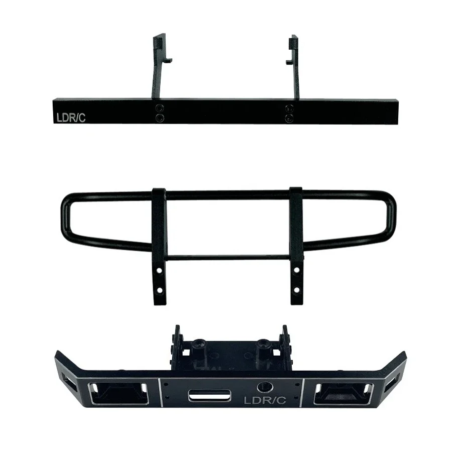 LDRC LD-P06 LD P06 UNIMOG Kovový predný a zadný nárazník 1/12 RC TRACK TRACK Auto upgrade doplnky dielov