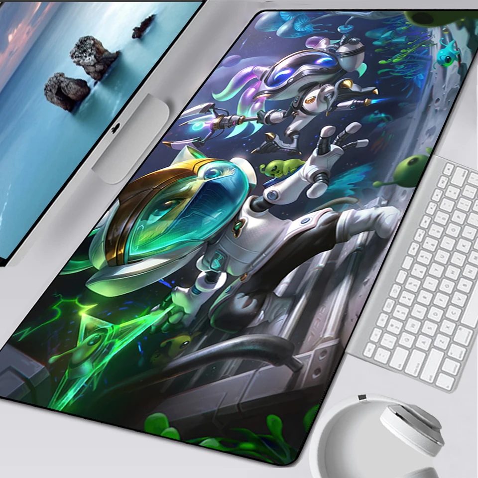 League legiend Kennen Veľká herná myš Pad počítačový počítač MousePad PC PC Gamer Mouse Rat Laptop Mausepad XXL Klávesnica Mat Desk Desk Pad