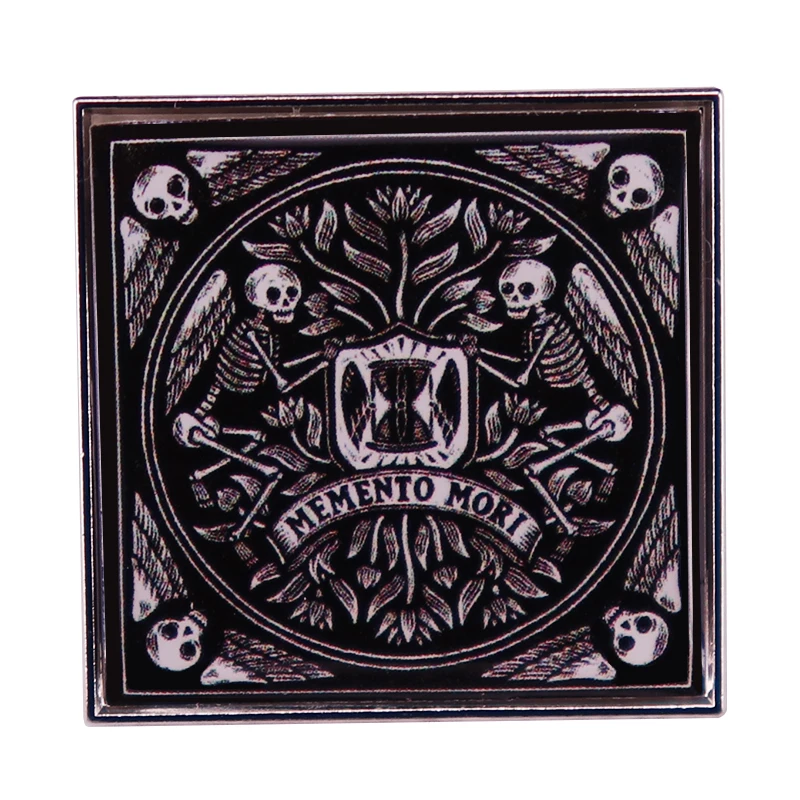 Lebka memento mori odznak smrť umenia brošňa šperky šperky