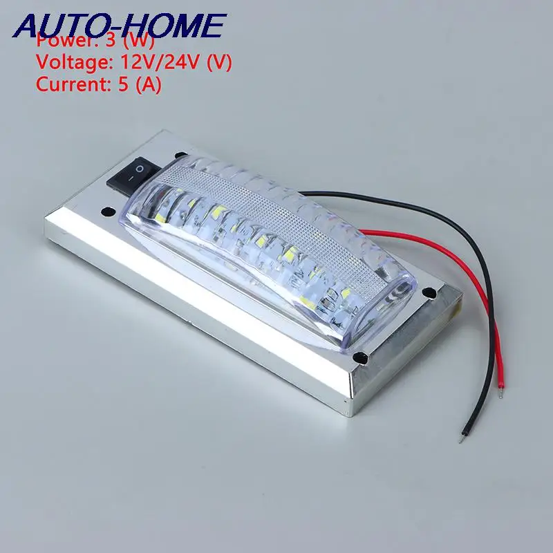 LED 12V-24V Panel Light Car Interior Reading Lamp