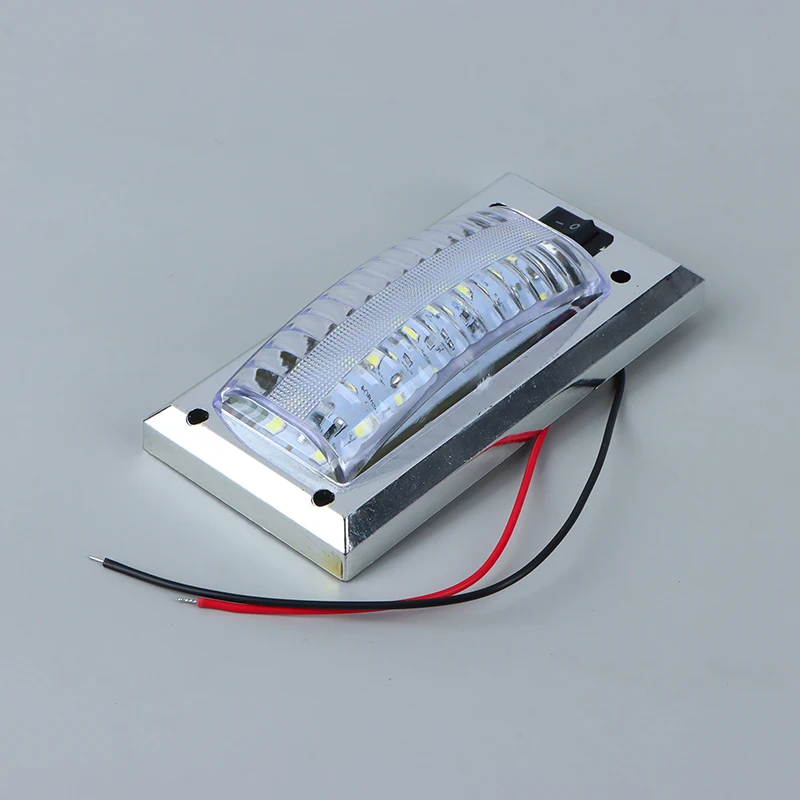 LED 12V-24V Panel Light Car Interior Reading Lampa s vysokým jasom svetiel pre Van Truck RV Boat Camper Lights Zapne sa