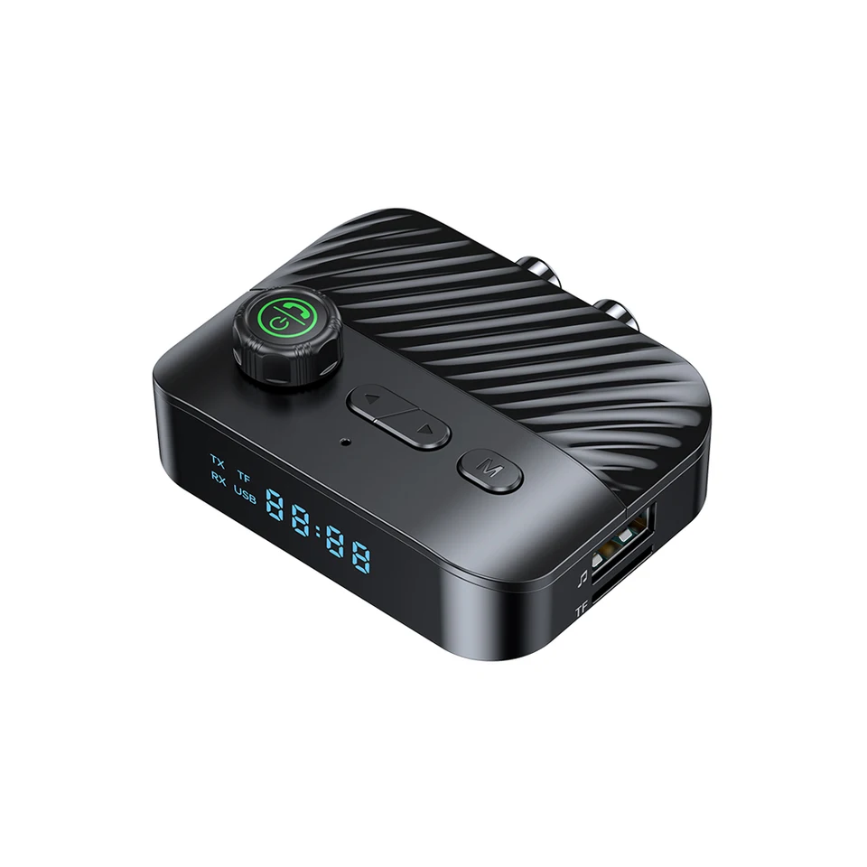 LED 5.3 Bluetooth prijímač vysielač stereo disk 3,5 mm Jack RCA Wireless Handsfree Call Hudobný zvukový adaptér pre televízne auto