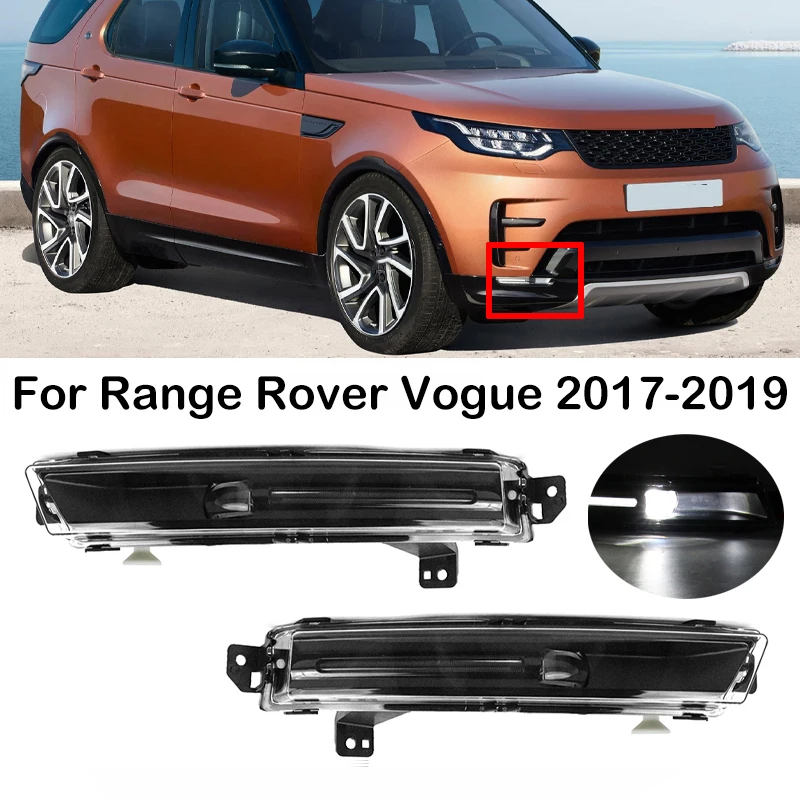 LED auto DRL denné svetlo hmlové lampa pre Land Rover Discovery 5 pre Range Rover Vogue 2017-2019 pre Jaguar F-Pace E-Pace
