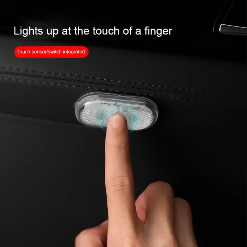 LED auto stylingové nočné svetlo Mini USB Nabíjanie Štyri farebné dvere auta ľahké auto Interiér LED snímač svetlo dotykový snímač snímača snímača LAMP