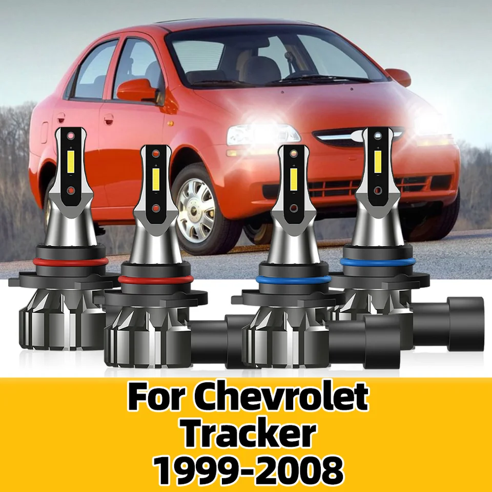LED auto svetlomety žiarovky 20000 lm Super Bright Fanless Head Lamps Kit pre Chevrolet Tracker 1999-2002 2003 2004 2005 2006 2007 2008 2008