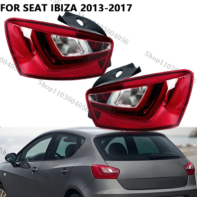 LED auto zadné chvostové svetlo pre sedadlá Ibiza 2013 2014 2015 2016 2017 Zostava chvostovej žiarovky na bočné chvosty bez žiarovky bez žiarovky