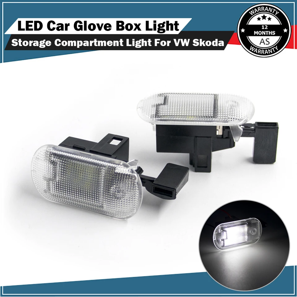 LED autá rukavica interiérová skrinka Svetlo úložisko Svetlo 1J0947301 pre VW Golf Bora Touran Touareg Caddy skod Octavia Superb Superb
