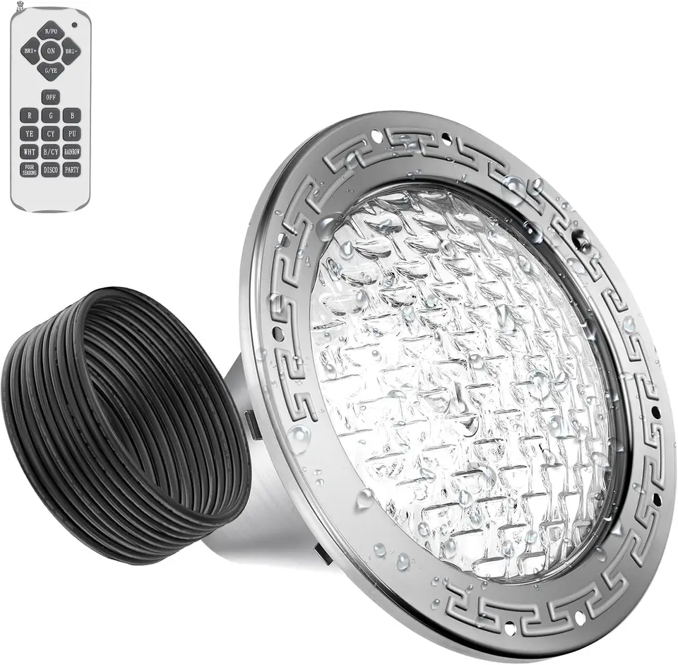 LED bazénové svetlá pre bazény s brzdami, LED bazénové svetlo pre 10 palcové mokré výklenky, pod vodou kúpele bazénov