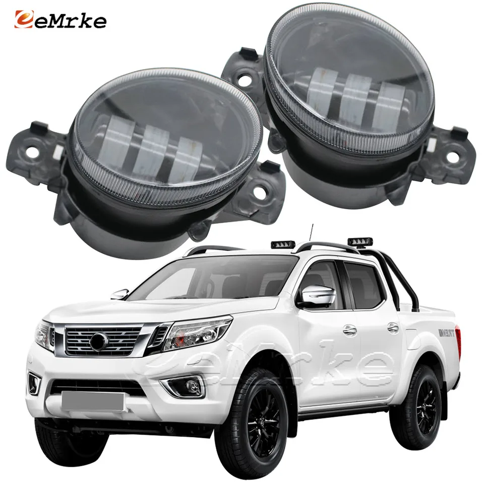 LED biele/ žlté hmlové svetlá svetlomety s objektívom DRL pre Nissan Frontier D23 NP300 Frontier Navara 2015 2016 2017 2018 2018 2019