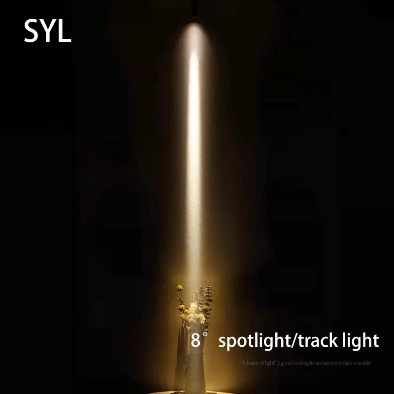 LED bodové svetlá s malým lúčom uhol 8 stupňov bodové svetlo COB povrchová lampa nastaviteľná osvetlenie uhla pre domáci hotel