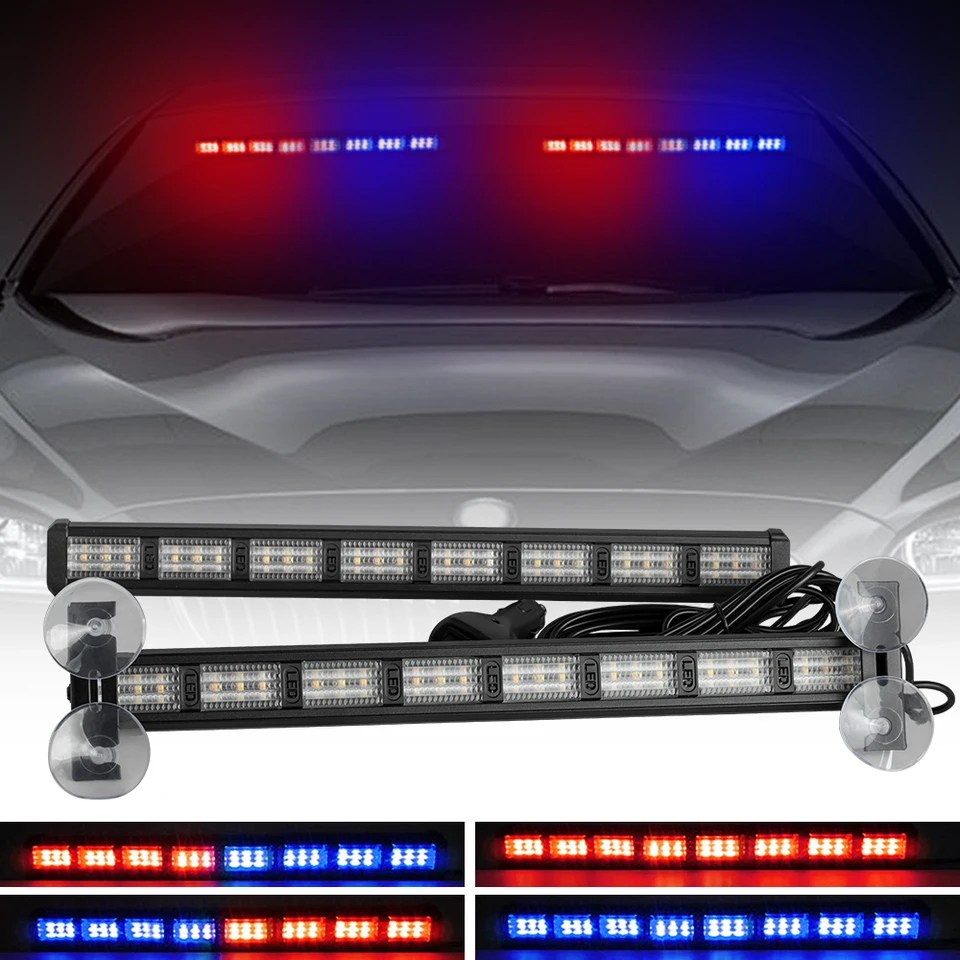 LED Car Strobe svetlo svetlo výstražný signál Signál Beacon Policajný hasič pohotovostný príves na čelo