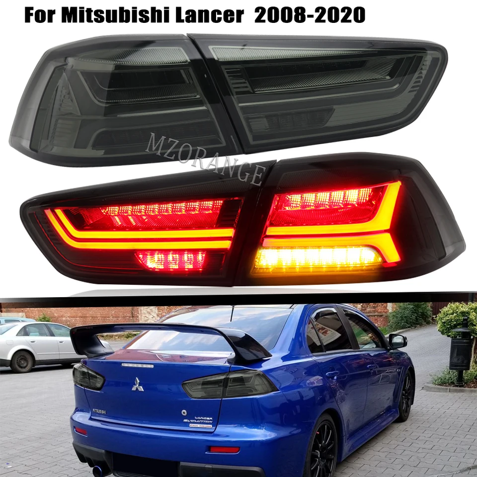 LED chvostové svetlo pre Mitsubishi Lancer Ex Evo 2005 - 2020 Zadné žiarovky Hnacie zastavenie brzdenia Resprávne svetlá Hmlové svetlá Príslušenstvo