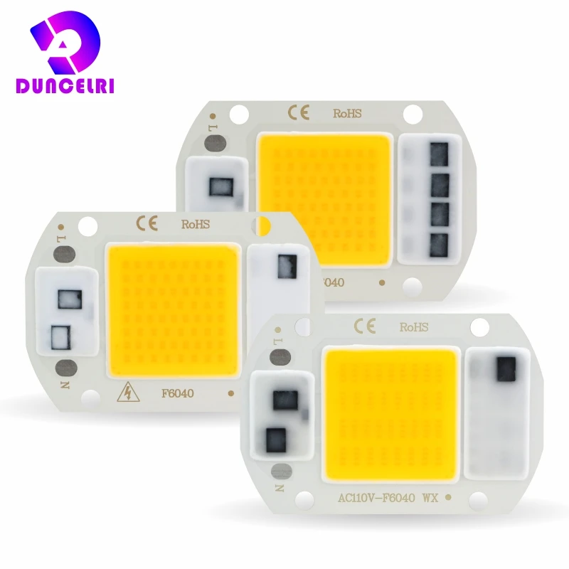 LED COB Chip 110V 220V 10W 20W 30W 50W bez potreby vodiča LED lampa LAMP pre povodňové svetlo Spotlight Lampada Lighting Cold/Warm White
