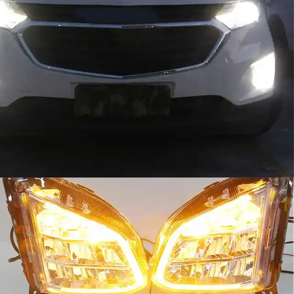 LED denné svetlo pre Chevrolet Equinox 2017 2018 2019 Hmlová lampa Cover Daylight DRL