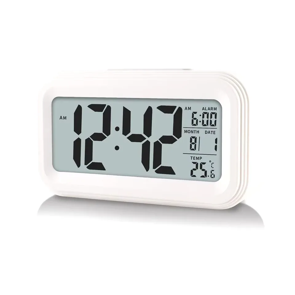 LED digitálny budík Multifunkčné elektronické podsvietenie stolových hodín podsvietenie Snooze kalendár Desktop Elektronické podsvietenie