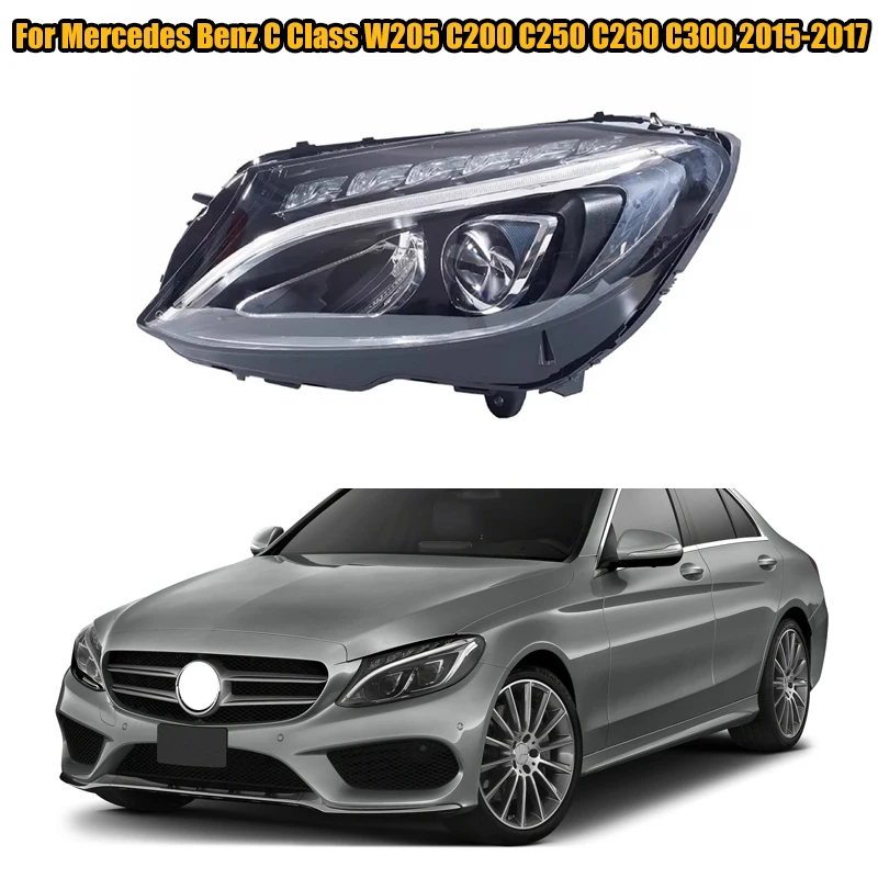 LED dióda LED predného svetlometu Hmlové svetlo svetla pre Mercedes Benz C Class W205 C200 C250 C260 C300 2015 2016 2016 2017 bez modulov