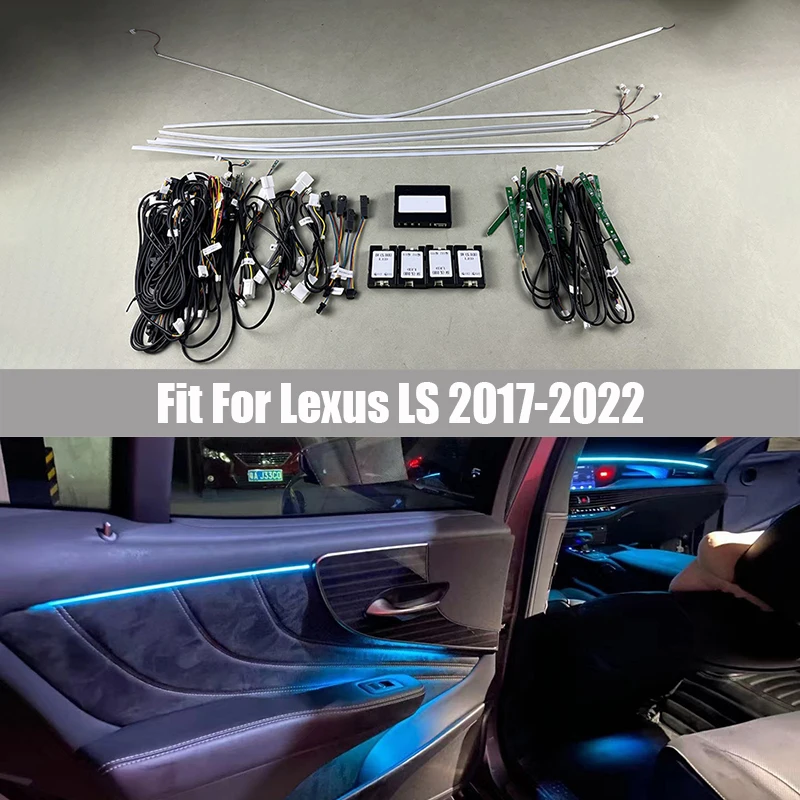 LED dióda LED prostredie LIGHT FILD FOR pre Lexus LS 2017 2018 2019 2020 - 2022 Dashboard Tink Dishtle Svetelové zadné dvere Light Footwell Lamp